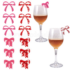 24 шт. 4-х цветные акриловые подвески для бокалов для вина&nbsp;AJEW-TA0002-87