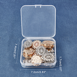 Застежки латунные коробки&nbsp;KK-FH0001-37