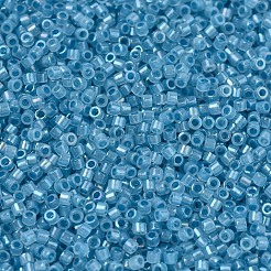 MIYUKIデリカビーズ  シリンダー  日本製シードビーズ  11/0  （db1761)スパークリングスカイブルー裏地オパールab  1.3x1.6mm  穴：0.8mm  約2000PCS /ボトル  10 G /ボトル&nbsp;SEED-JP0008-DB1761