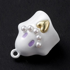 Pendentifs en alliage peints à la bombe d'halloween&nbsp;PALLOY-R139-02B-01