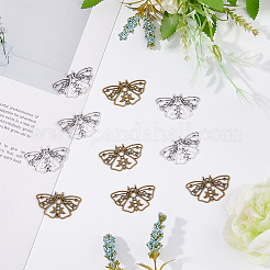 80 шт. 2-х цветные подвески из ретро-сплава в тибетском стиле FIND-DC0003-51