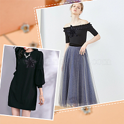 3d аппликации для вышивки из полиэстера в форме цветка DIY-WH0304-947