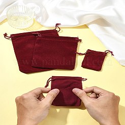 30шт прямоугольные бархатные мешочки TP-FS0001-02B