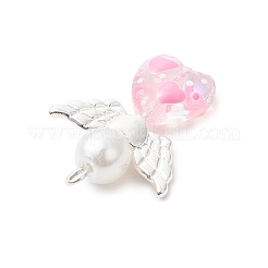 6 шт. подвески из двухцветной стеклянной эмали PALLOY-JF04112