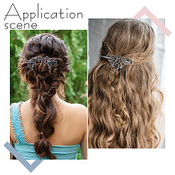 9 шт. 9 стиля ретро-палочки для волос из сплава&nbsp;OHAR-GA0001-14