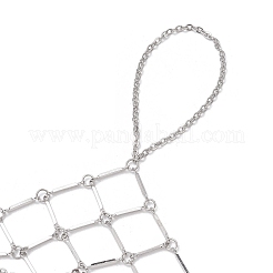 Латунные кабельные цепи кольца браслеты для женщин BJEW-JB11581-02