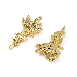 Латунные микро проложить кубического циркония подвески KK-I358-029G