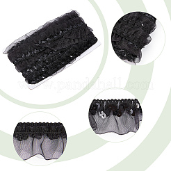 Чинлон со складками и кружевной отделкой EW-WH0013-28B