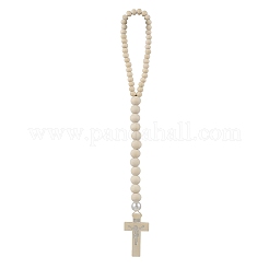 Напечатанный деревянный крест для защиты дверной ручки&nbsp;HJEW-JM02802