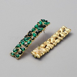 Серьги-гвоздики из сплава со стразами для женщин EJEW-WH0004-130B