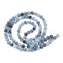 Natürliche teufelsblaue Aquamarin-Perlenstränge&nbsp;G-P629-A02-03