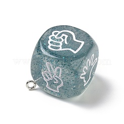 Подвески из прозрачной смолы для игры в угадайку на пальцах RESI-G064-01D