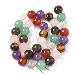 Природных драгоценных камней смешанного бисер нитей G-P574-A02-10mm