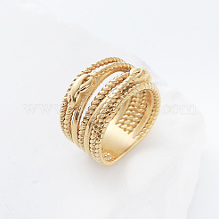 Fingerringe aus gedrehtem Drahtdesign aus Edelstahl 304&nbsp;DM2174-8