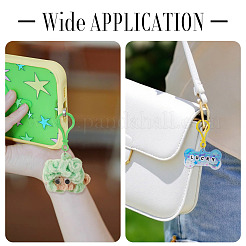 100 шт. 20 стиля непрозрачный однотонный пластиковый брелок в форме шарика с защелкой и защелкой&nbsp;KY-TA0001-58