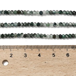 Природные моховой агат бисер нитей&nbsp;X-G-C228-A01-2x3mm