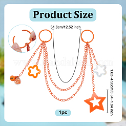 Акриловая звезда подвеска железная цепочка сумка декоративные цепи&nbsp;HJEW-OC00295