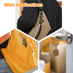 4 комплект из 12 плоских круглых подвесок из сплава в виде созвездий HJEW-FH0001-37