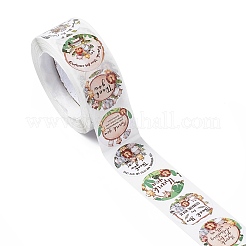 8 узорная бумага спасибо подарочные наклейки в рулонах&nbsp;X-STIC-E001-20