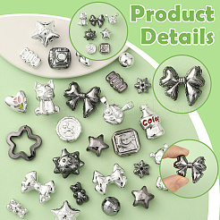 120 г гальванизированных непрозрачных акриловых бусин OACR-SP0001-78A