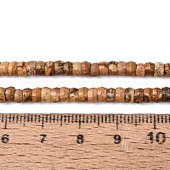 Natürliches Bild Jaspis Perlen Stränge&nbsp;LS-G-Q606-46A-14