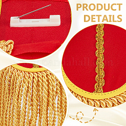 Schulterklappen mit Polyesterquaste&nbsp;AJEW-WH0481-519C-02