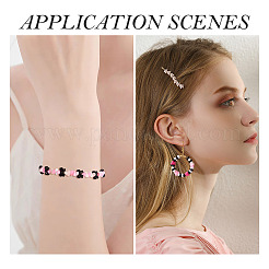 Ensembles de perles acryliques opaques et transparentes de 89 g et 4 styles&nbsp;MACR-TA0003-02