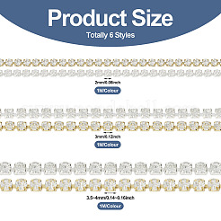 Цепочки из латунных страз длиной 6 м 6 CHC-TA0001-04
