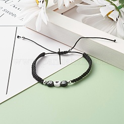 Браслет из плетеных бусин с любовным письмом&nbsp;BJEW-JB07157