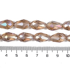 Transparentes perles de verre de galvanoplastie brins&nbsp;LS-EGLA-N013-T4mm-B23