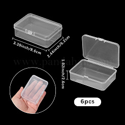 6 шт. полипропиленовые пластиковые контейнеры для шариков с откидной крышкой CON-SP0001-24