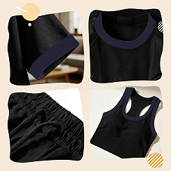 Bande en tissu élastique côtelé en polyester&nbsp;DIY-WH0671-532B