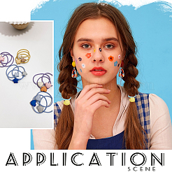 72шт 9 цвета акриловые бусины OACR-PH0001-64