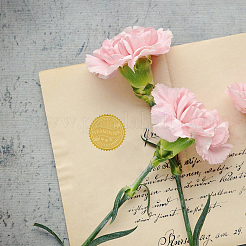 Пластиковые самоклеящиеся наклейки с тиснением из золотой фольги&nbsp;DIY-WH0211-042