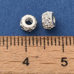Perline zirconi micro pave  in ottone&nbsp;KK-C072-24S
