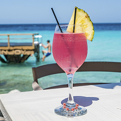 Подвески для бокалов для вина в тибетском стиле с птицами AJEW-AB00067