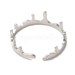 Открытое кольцо-манжета из нержавеющей стали марки 304 RJEW-Z026-04P