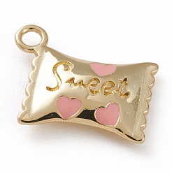 Подвески из латуни золотистого цвета с эмалью KK-H746-01G