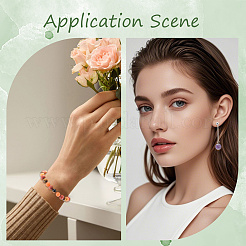 2 звездная чакра тематика натуральная красная радужная яшма & желтый авантюрин & тигровый глаз & зеленый авантюрин & синий пятнистый камень & лазурит & аметист бусины нити G-SP0001-23