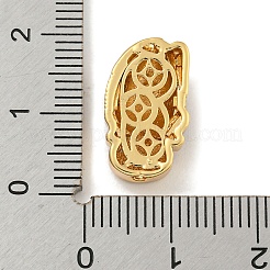 Латунь микропаве фианиты с бусинами из смолы&nbsp;KK-G493-05G