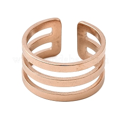 Открытые кольца манжеты из нержавеющей стали 304&nbsp;RJEW-P176-01RG