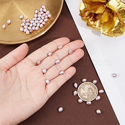 1 нить бусин из натурального культивированного пресноводного жемчуга PEAR-GO0001-07