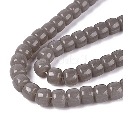 Abalorios de vidrio jade de imitación hebras&nbsp;GLAA-Q106-02A-A01