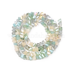 Стеклянные бусины с гальваническим покрытием  GLAA-T023-A17-03