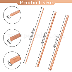 3шт 3 вида медных прутков&nbsp;DIY-PH0030-26