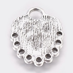 Экологичные застежки-крючки из цинкового сплава PALLOY-WH0031-02AS