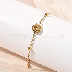 Armbänder aus Edelstahl 304 mit Meeresmotiven&nbsp;BJEW-F534-02G