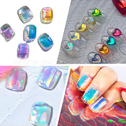 Аврора лазер стеклянная бумага нейл-арт наклейки переводные картинки&nbsp;MRMJ-WH20003-08