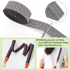 Bänder aus Polycotton&nbsp;SRIB-WH0011-073A