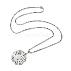 Подвеска из нержавеющей стали ожерелья&nbsp;LS-NJEW-L117-03B-P